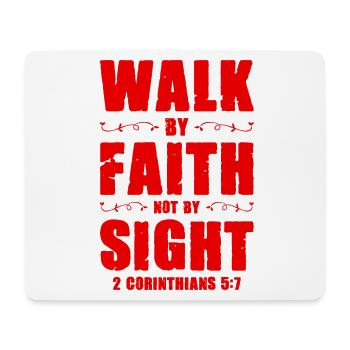 Trusting the Bible - Mouse Pad (horizontal) - white - Front
