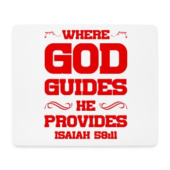 God directs the Bible - Mouse Pad (horizontal) - white - Front