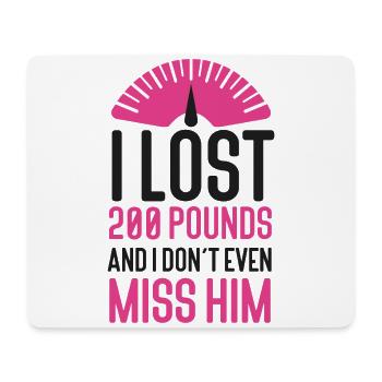Happy Divorce Party I Lost 200 - Mousepad (Querformat) - Weiß - Vorne