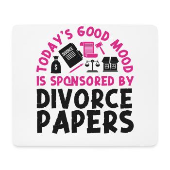Happy Divorce Party Today's Good - Mousepad (Querformat) - Weiß - Vorne