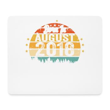 August 2018 Geburtstag Geschenkideen 2018 August - Mousepad (Querformat) - Weiß - Vorne
