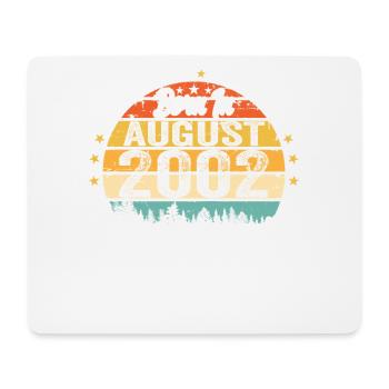 August 2002 Geburtstag Geschenkideen 2002 August - Mousepad (Querformat) - Weiß - Vorne