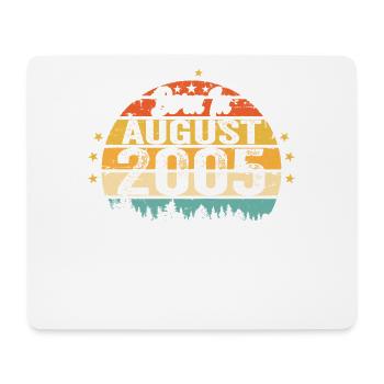 August 2005 Geburtstag Geschenkideen 2005 August - Mousepad (Querformat) - Weiß - Vorne