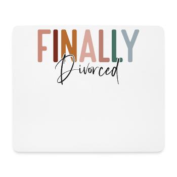 Happy Divorce Party Finally - Mousepad (Querformat) - Weiß - Vorne
