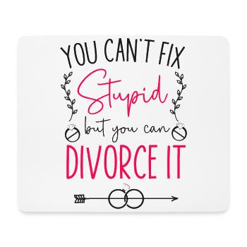 Happy Divorce Party You Can't Fix - Mousepad (Querformat) - Weiß - Vorne