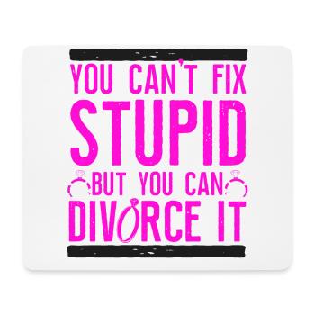 Happy Divorce Party You Can't Fix - Mousepad (Querformat) - Weiß - Vorne