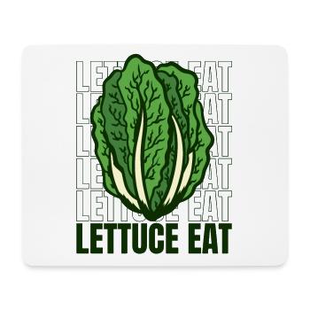 Salat Essen Vegan Vegan Pflanzlich Vegetarisch - Mousepad (Querformat) - Weiß - Vorne