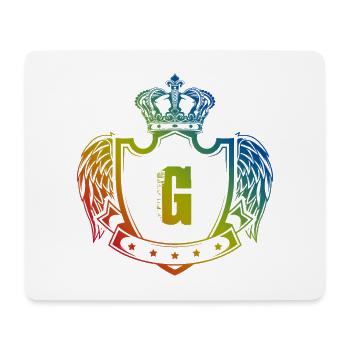 G Lettre Armoiries - Tapis de souris (format paysage) - blanc - Devant