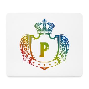 P letter coat of arms - Mouse Pad (horizontal) - white - Front