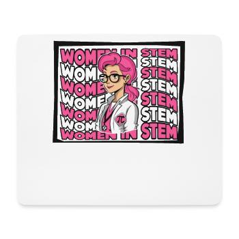 Frauen im MINT-Bereich MINT-Wissenschaftlerin stärkt Frauen - Mousepad (Querformat) - Weiß - Vorne