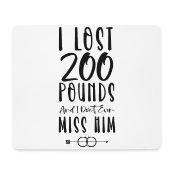 Happy Divorce Party I Lost 200 - Mousepad (Querformat) - Weiß - Vorne