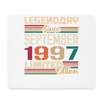 Septembre 1997 Anniversaire 1997 Septembre Cadeau - Tapis de souris (format paysage) - blanc - Devant