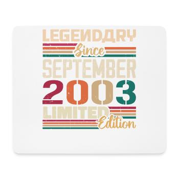 September 2003 Anniversary 2003 September Gift - Mouse Pad (horizontal) - white - Front