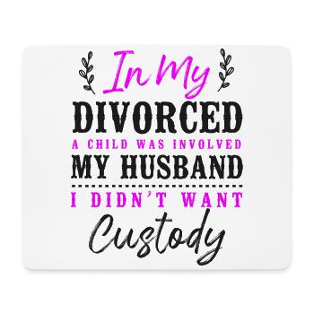 Happy Divorce Party dans mon divorce - Tapis de souris (format paysage) - blanc - Devant
