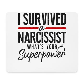 Happy Divorce Party I Survived A - Mouse Pad (horizontal) - white - Front
