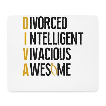 Happy Divorce Party Divorced - Mouse Pad (horizontal) - white - Front