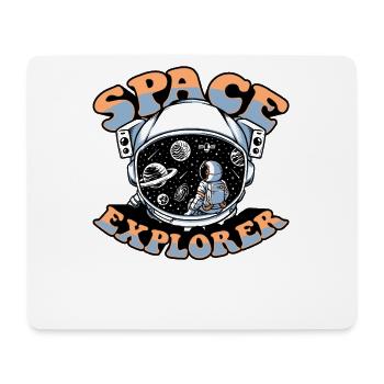 Space Explorer Kosmonaut Raumschiff Taikonaut - Mousepad (Querformat) - Weiß - Vorne
