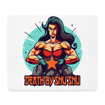 Death by Snu Snu, Muscle Bodybuiding Woman - Mouse Pad (horizontal) - white - Front
