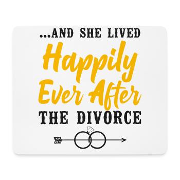 Happy Divorce Party ... And She Lived - Mouse Pad (horizontal) - white - Front