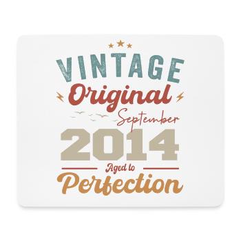 Septembre 2014 Anniversaire 2014 Septembre Cadeau - Tapis de souris (format paysage) - blanc - Devant