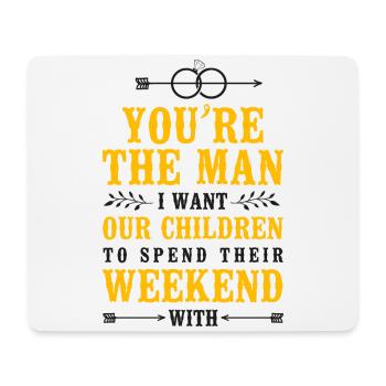 Happy Divorce Party You’re The Man - Tapis de souris (format paysage) - blanc - Devant