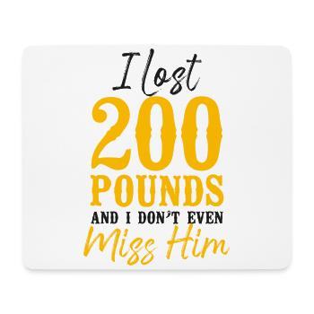 Happy Divorce Party I Lost 200 - Mousepad (Querformat) - Weiß - Vorne