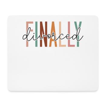 Happy Divorce Party Finally - Mousepad (Querformat) - Weiß - Vorne