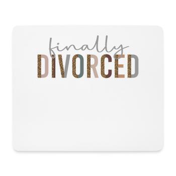 Happy Divorce Party Leopard - Mousepad (Querformat) - Weiß - Vorne