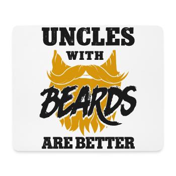 Beard Lover Bearded Man Uncle - Mousepad (Querformat) - Weiß - Vorne