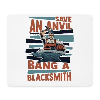 Save An Anvil Bang Une forge forgeuse - Tapis de souris (format paysage) - blanc - Devant