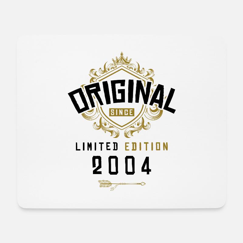 2004 limited edition Geburtstag - Mousepad (Querformat) - Weiß