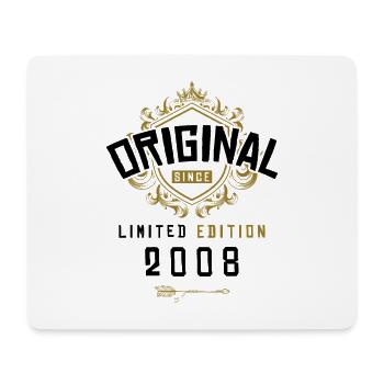 2008 limited edition Geburtstag - Mousepad (Querformat) - Weiß - Vorne
