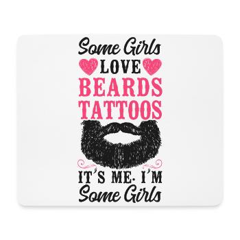 Beard Lover Bearded Man Some Girls - Mousepad (Querformat) - Weiß - Vorne