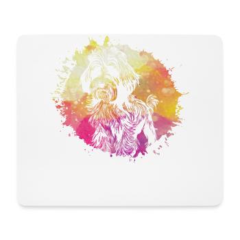 Havanais rétro - Tapis de souris (format paysage) - blanc - Devant