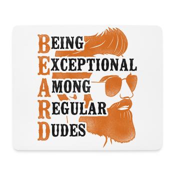Beard Lover Bearded Man Ginger - Mouse Pad (horizontal) - white - Front