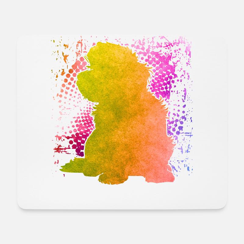 Havaneser Retro - Mousepad (Querformat) - Weiß