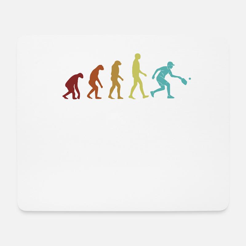 Pickleball Evolution Pickleball Pro Pickleball - Tapis de souris (format paysage) - blanc