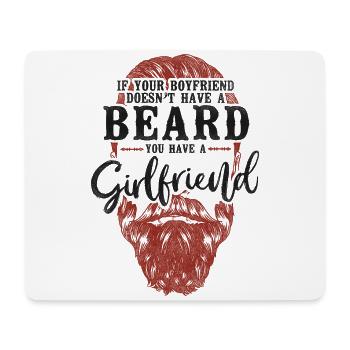 Beard Lover Bearded Man Ginger - Mouse Pad (horizontal) - white - Front