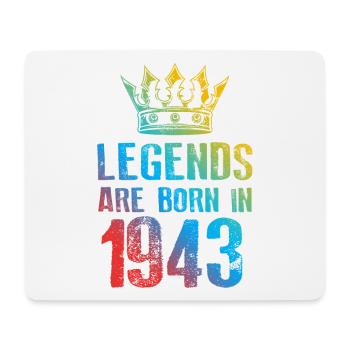 1943 Legends Born In - Mouse Pad (horizontal) - white - Front