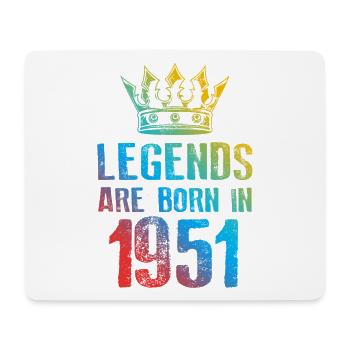 1951 Legends Born In - Mouse Pad (horizontal) - white - Front