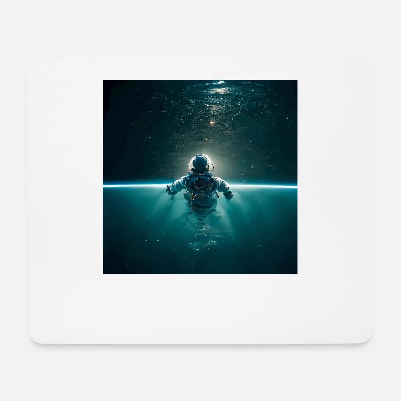 Taikonaut Kosmonaut Raumschiff Raumfahrer - Mousepad (Querformat) - Weiß