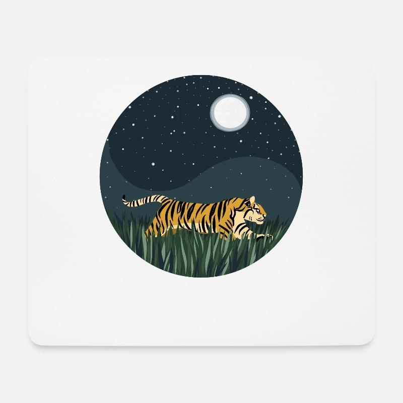 Königstiger Wildkatze Raubkatze Sibirischer Tiger - Mousepad (Querformat) - Weiß