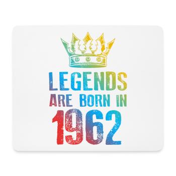 1962 legends born in - Mousepad (Querformat) - Weiß - Vorne