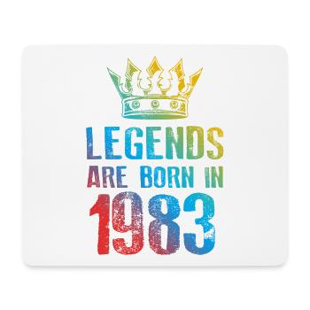 Legends Born in 1983 - Mouse Pad (horizontal) - white - Front