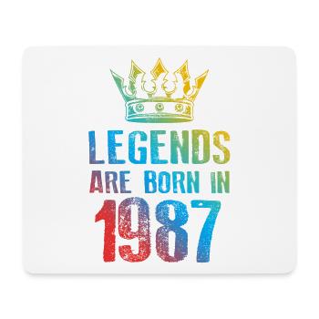 Legends Born in 1987 - Mouse Pad (horizontal) - white - Front