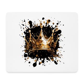 Couronne Splat Or - Tapis de souris (format paysage) - blanc - Devant