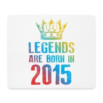 2015 legends born in - Mouse Pad (horizontal) - white - Front