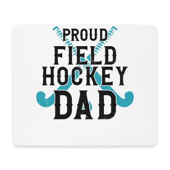 Field Hockey Dad Proud Field - Mousepad (Querformat) - Weiß - Vorne