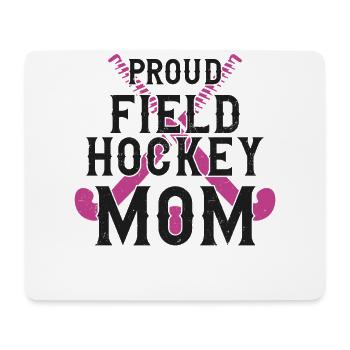 Field Hockey Mom Proud Field - Mousepad (Querformat) - Weiß - Vorne