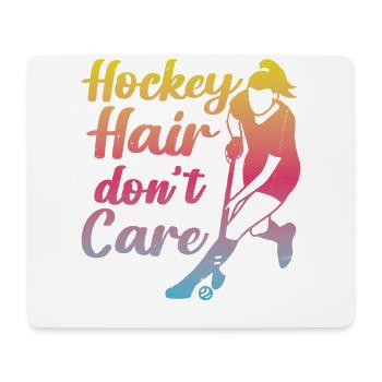 Hockey sur gazon Hockey Cheveux Ne pas - Tapis de souris (format paysage) - blanc - Devant